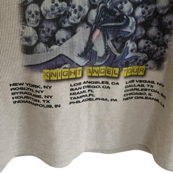 Boys Lie Knight Angel Tour Waffle Knit Thermal Long Sleeve One Size - Picture 6 of 16